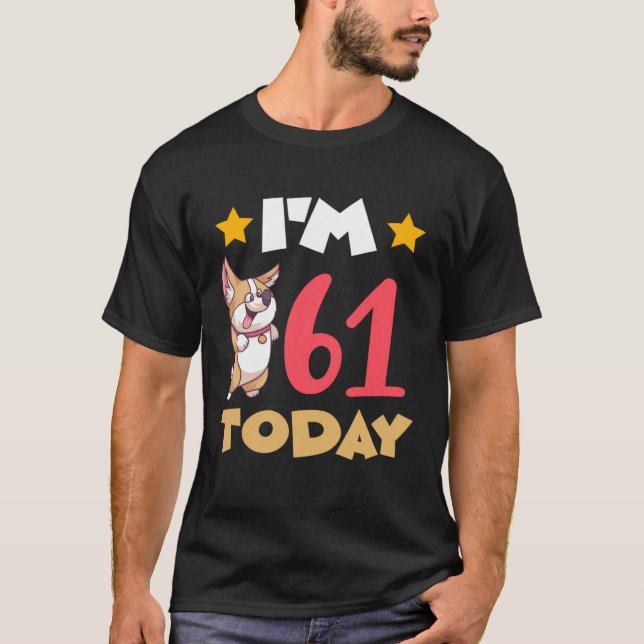 Jag är 61 i dag t shirt (Framsida)