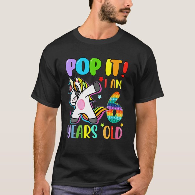 Jag är 6 år gammal t shirt (Framsida)