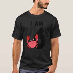Jag är 6 krabba, sjätte fågelkrabban t shirt