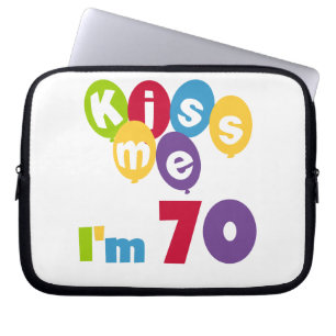 Jag är 70 på födelsedagen T-shirts och presenter. Laptop Sleeve