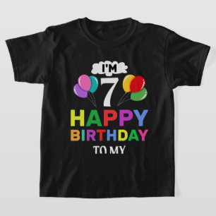 Jag är 7 Grattis på födelsedagen till mig Celebrat T Shirt