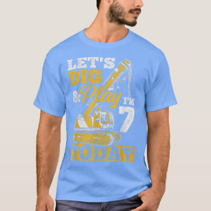 Jag är 7 i dag, Lastbil bygggrävare T Shirt
