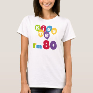 Jag är 80 på födelsedagen T-shirts och presenter.