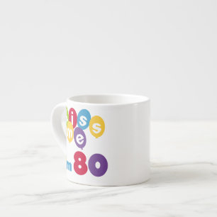 Jag är 80 på födelsedagen T-shirts och presenter. Espressomugg