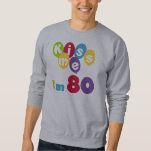 Jag är 80 på födelsedagen T-shirts och presenter. Lång Ärmad Tröja