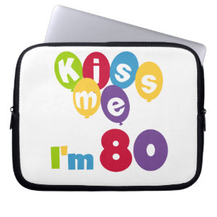 Jag är 80 på födelsedagen T-shirts och presenter. Laptop Sleeve