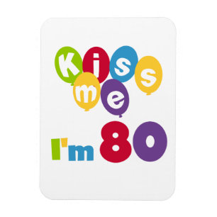 Jag är 80 på födelsedagen T-shirts och presenter. Magnet