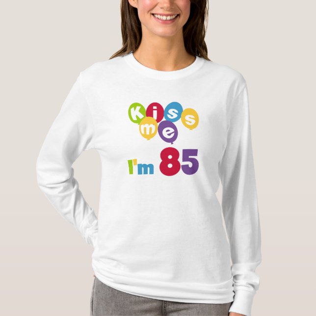 Jag är 85 på födelsedagen T-shirts och presenter. (Framsida)