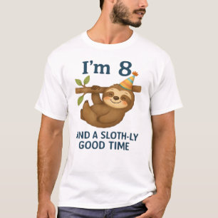 Jag är 8 och en Superrolig Klassisk T-Shirt med Se