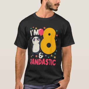 Jag är 8 Pandastiska Panda Py Firande 8:e T Shirt