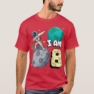 Jag är 8 Space Astronaut Kid Måne Walker 8th Birth T Shirt