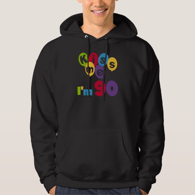 Jag är 90 på födelsedagen T-shirts och presenter. Munkjacka (Framsida)