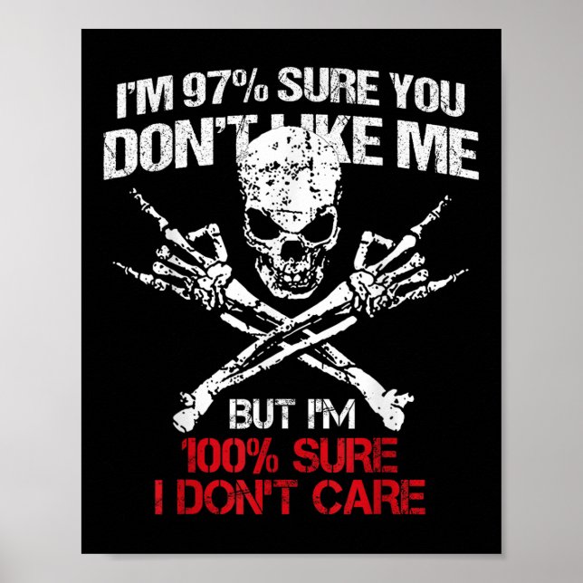 Jag är 97% säker på att du inte gillar mig, men ja poster (Framsidan)