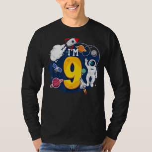 Jag är 9 år gammal astronaut Rymden 9:e födelsedag T Shirt