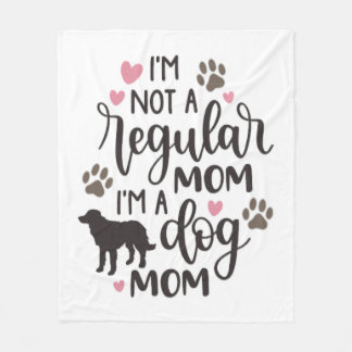 Jag är A Hund Mamma Fleecefilt