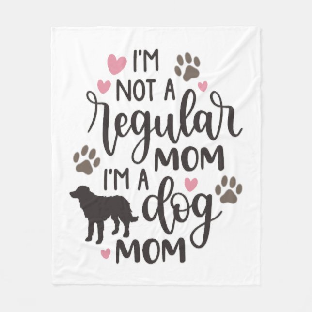 Jag är A Hund Mamma Fleecefilt (Framsidan)