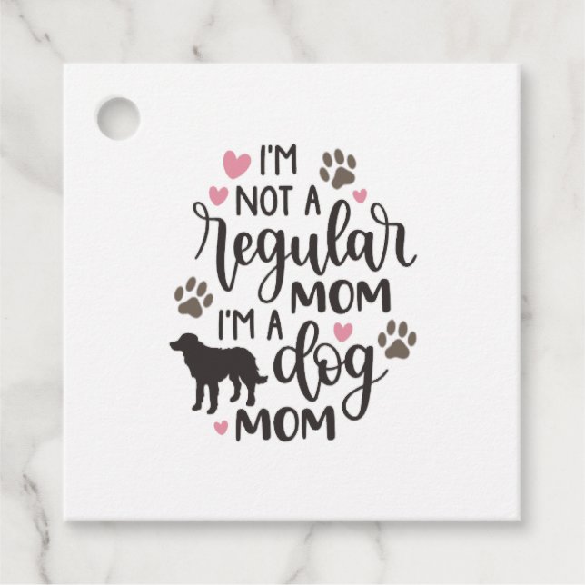 Jag är A Hund Mamma Gåvor Etiketter (Framsida)