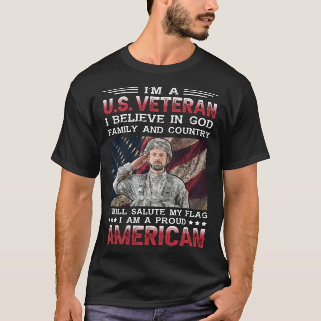 Jag är A S Veteran T Shirt (Framsida)