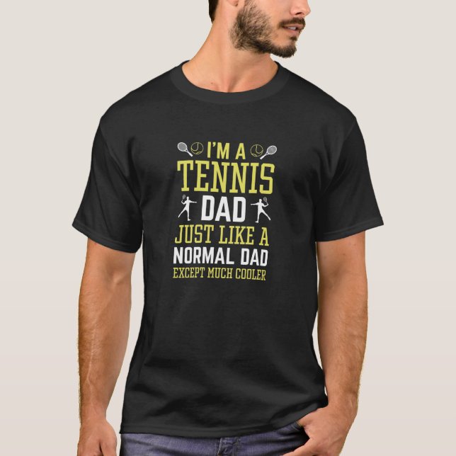 Jag är A Tennis Pappa T Shirt (Framsida)