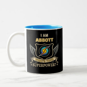 Jag Är ABBOTT Vad Är Din Superkraft Två-Tonad Mugg