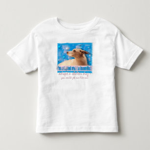 Jag är adopterad och vacker! Småbarn T-shirt