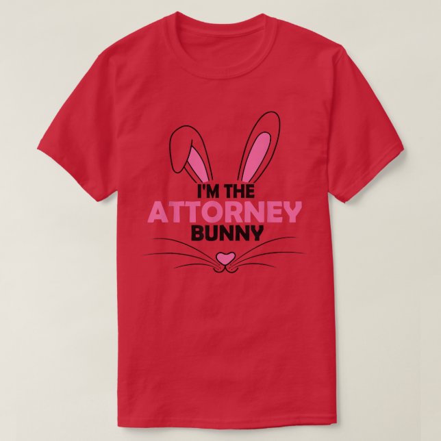 Jag är advokat Bunny Graphic Cute Påsk Day Cos T Shirt (Design framsida)