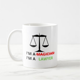 Jag är advokat, inte en magician-funny offert fö kaffemugg