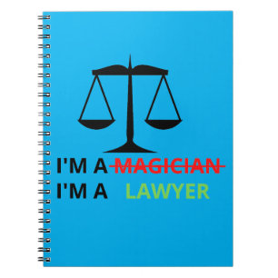 Jag är advokat, inte en magician-funny offert för anteckningsbok