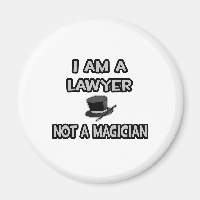 Jag är advokat... Inte en magiker Magnet (Framsidan)