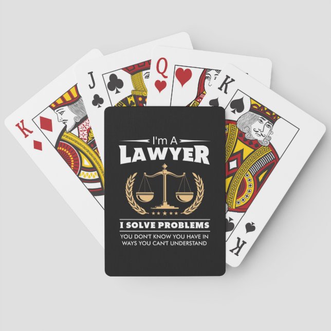 Jag är advokat jag löser problem casinokort (Baksidan)