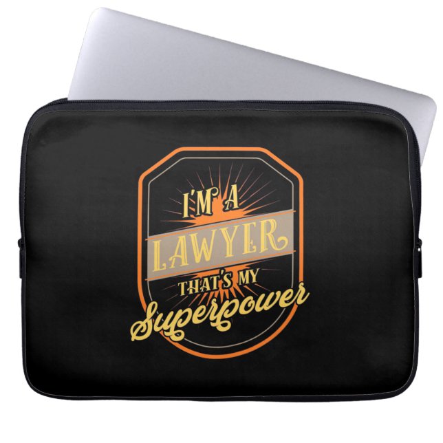 Jag är advokat laptop fodral (Framsidan)