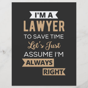 Jag är advokat, Spara tid