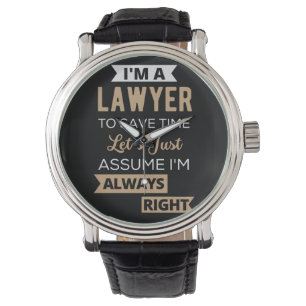 Jag är advokat, Spara tid Armbandsur