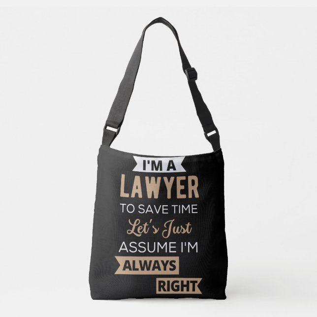 Jag är advokat, Spara tid Axelväska (Framsida)