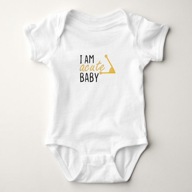 Jag är akut Baby Gult, Math Baby, New mamma Gift T Shirt (Framsida)