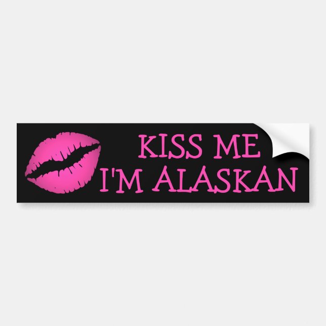 Jag är Alaska Bumper Sticker. Bildekal (Framsidan)
