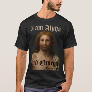 Jag är Alfa och Omega Jesus Kristus som målar Raph T Shirt