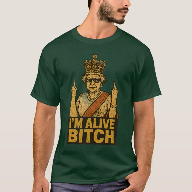 JAG ÄR ALIVE BTCH T SHIRT (Framsida)