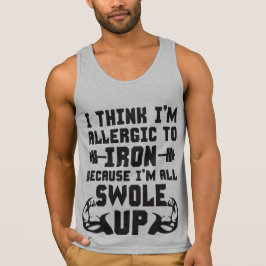 Jag är allergisk mot Järn, Tänka. Jag är helt svul T Shirt