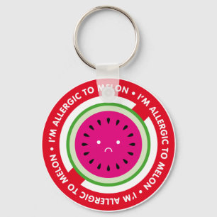 Jag är allergisk mot melon! Melonallergi Nyckelring