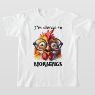 Jag är allergisk mot morgnar! t shirt