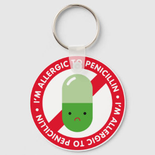 Jag är allergisk mot penicillin! Penicillinallergi Nyckelring