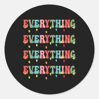 Jag är allt jag behöver för julen Julafton par Mor Runt Klistermärke