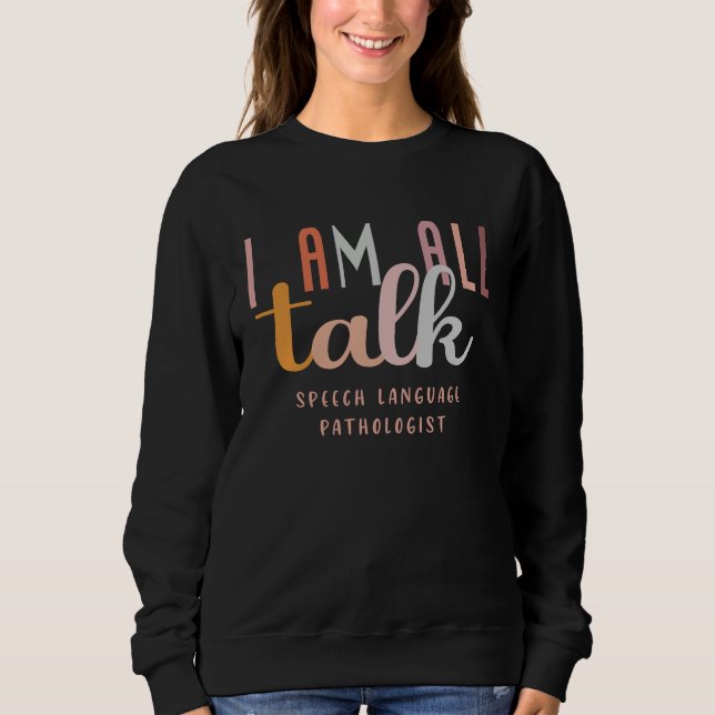 Jag är Allt Snack SLP Logoped Terapeut T Shirt (Framsida)