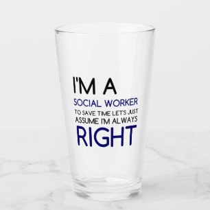 JAG ÄR ALLTID EN SOCIAL ARBETSASSUME HÖGER GLASKOPP