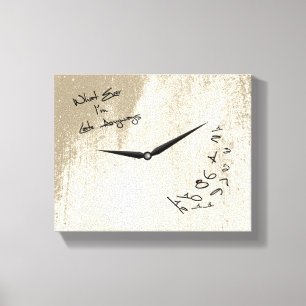 Jag är alltid Late i alla fall snygg, Clock Canvas