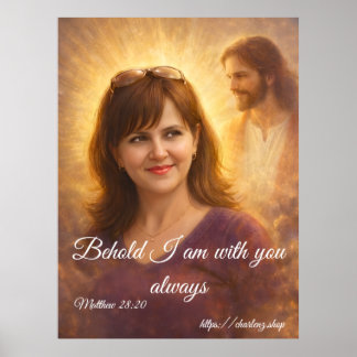 Jag är alltid med dig Extra stor 40x53 konsttryck Poster