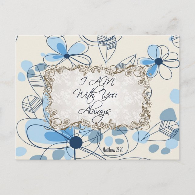"Jag är alltid med dig" - vykort (Framsida)