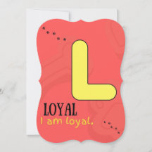 JAG ÄR ALPHABET L AFFIRMAARD-FÖR BARN