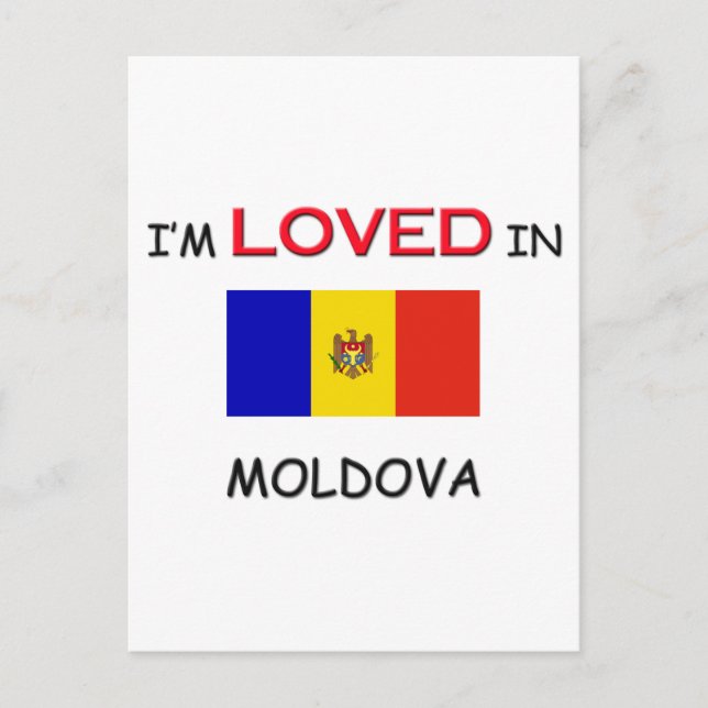 Jag är älskad i MOLDOVA Vykort (Framsida)
